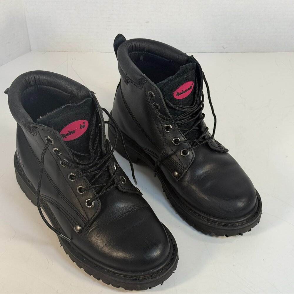 Ladies black leather boots by Redwood size 7M